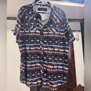 Multicolor Geometric Shirt Rock & Roll denim